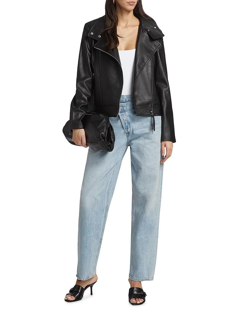 Susana Monaco Faux Leather Moto Jacket 2