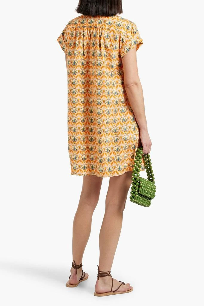 Saloni Ashley printed cotton-poplin mini dress 3