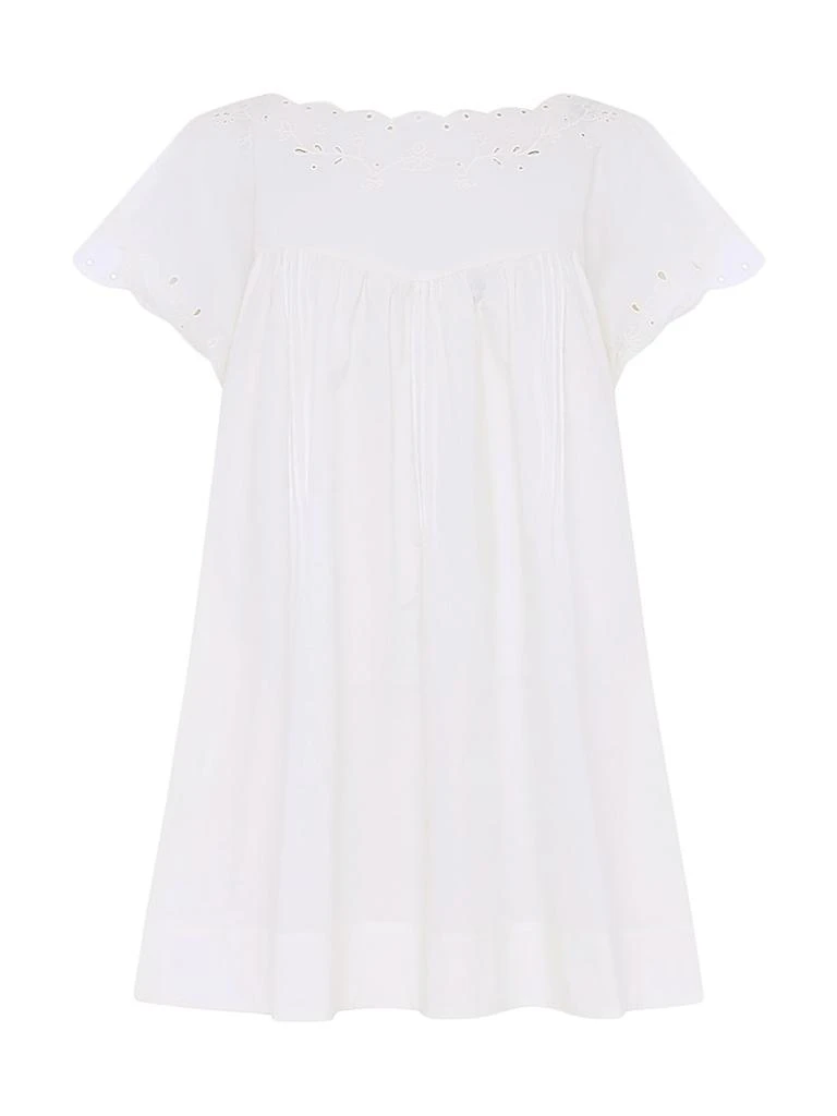 Peony Memoir Embroidered Minidress 1