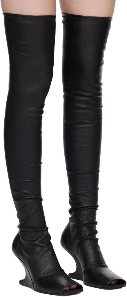 Rick Owens Black Hollywood Cantilever Sock 8 Boots 4