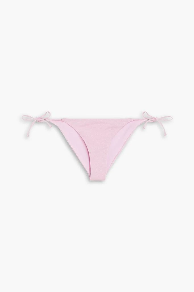 ONIA Kate metallic stretch-jersey low-rise bikini briefs 1