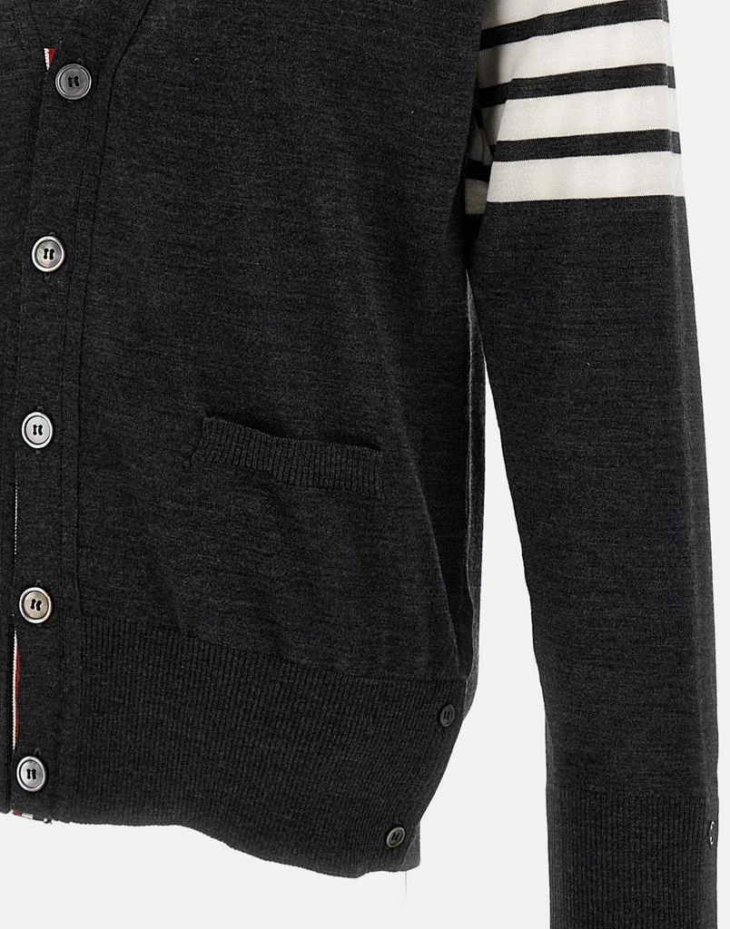 Thom Browne "Classic V-Neck Cardigan In Fine Merino Wool" 4