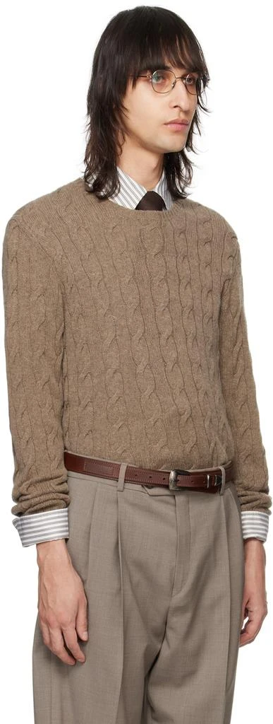 Ralph Lauren Purple Label Taupe 'The Iconic' Sweater 2