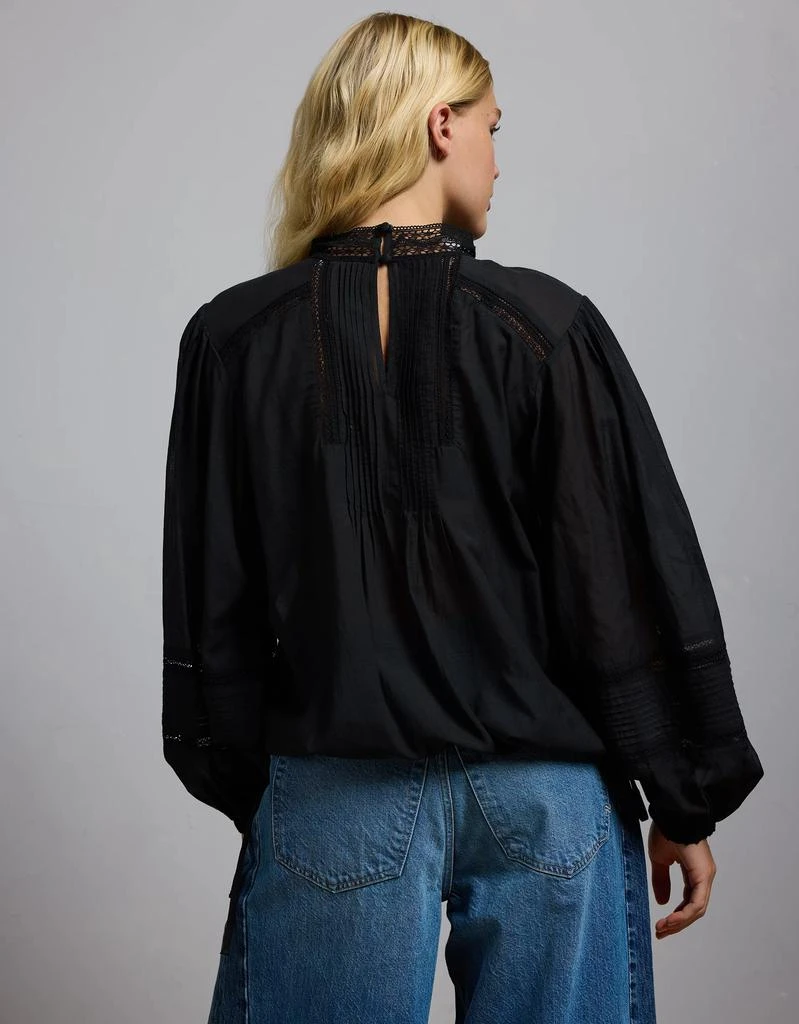 AE AE77 Premium Lace Peasant Blouse 2