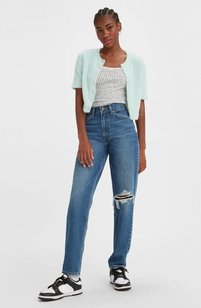 Levi's '80s Ripped High Waist Mom Jeans 4