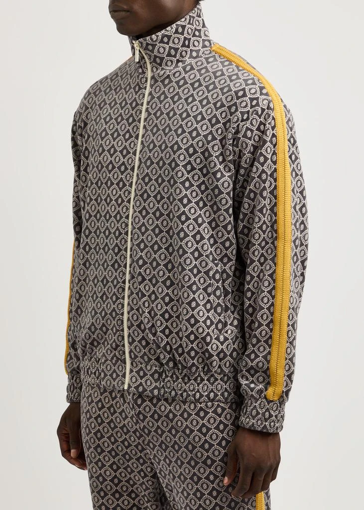 Drôle de Monsieur Monogrammed velour track jacket 2
