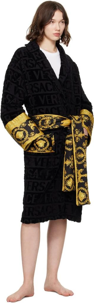 Versace Black 
I Heart Baroque
 Bathrobe 4