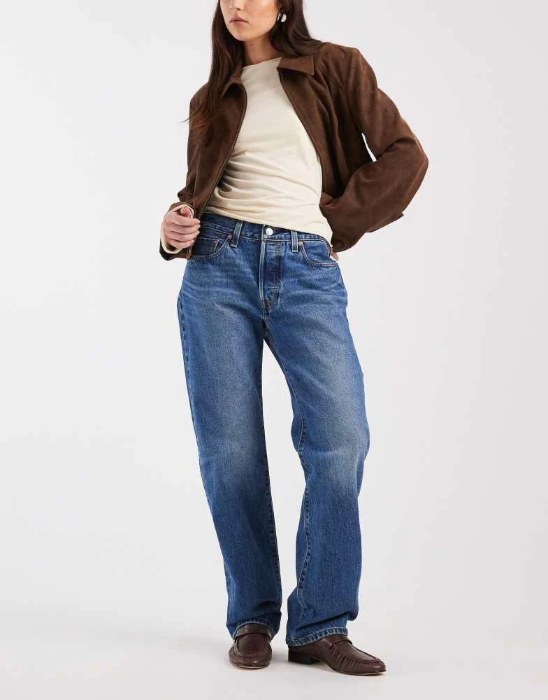 Levi
s Levi
s 501 90
s jeans in mid blue