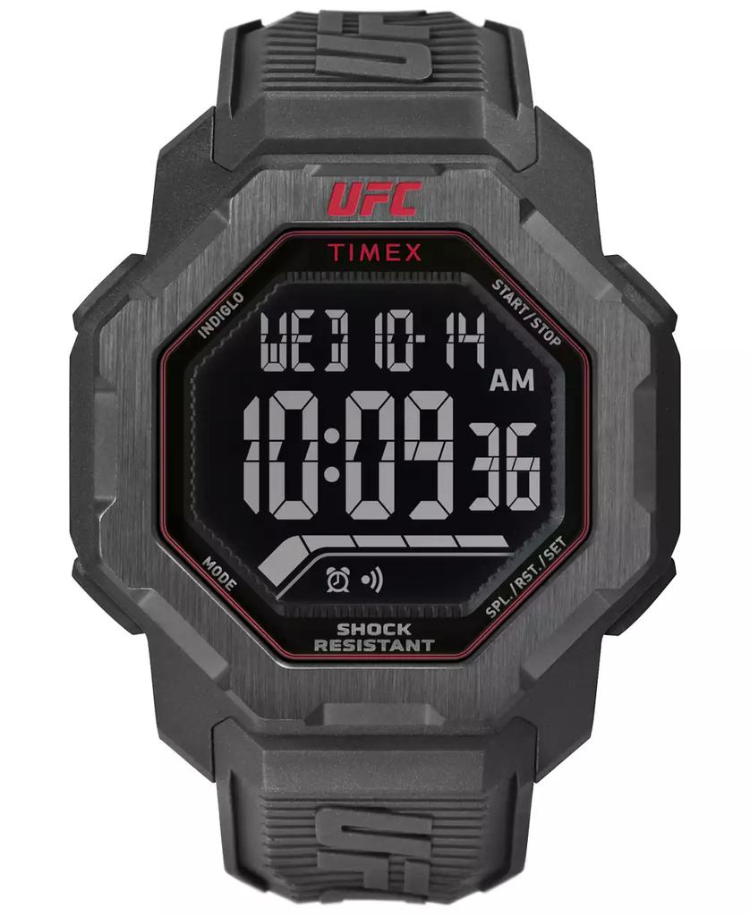 Timex UFC Men's Knockout Digital Black Polyurethane Watch, 48mm