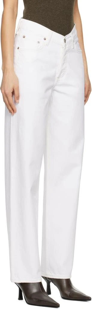 AGOLDE White V-Waist Baggy Jeans 2