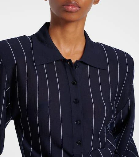 Stella McCartney Pinstripe wool polo sweater 4