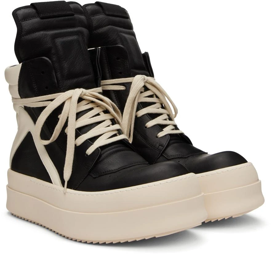 Rick Owens Black Mega Bumper Geobasket Sneakers 4