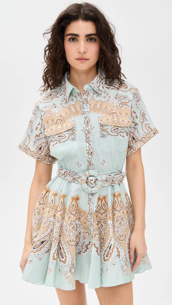 Hemant and Nandita Short Dress with Buckle Belt 6