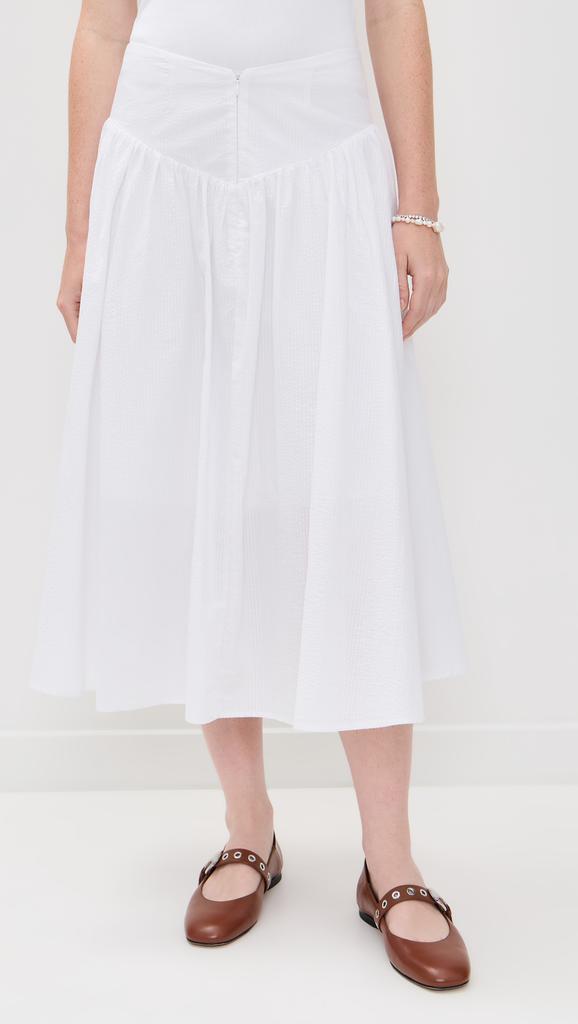Peachy Den Deba Porcelain Midi Skirt