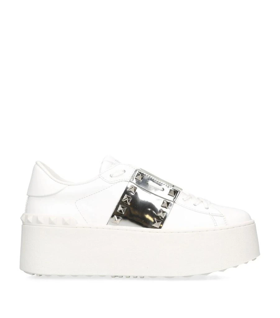 Valentino Leather Rockstud Platform Sneakers 1