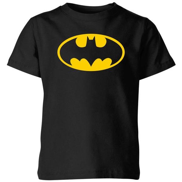 Original Hero Justice League Batman Logo Kids' T-Shirt - Black