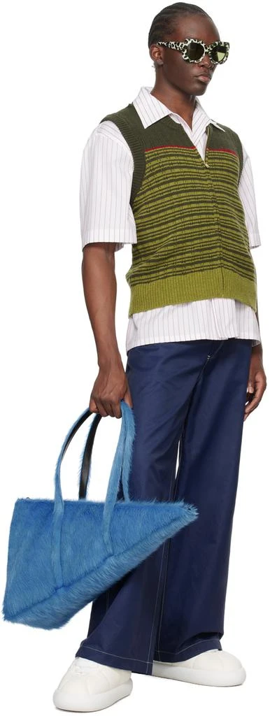 Marni Blue Prisma Triangle Bag 4