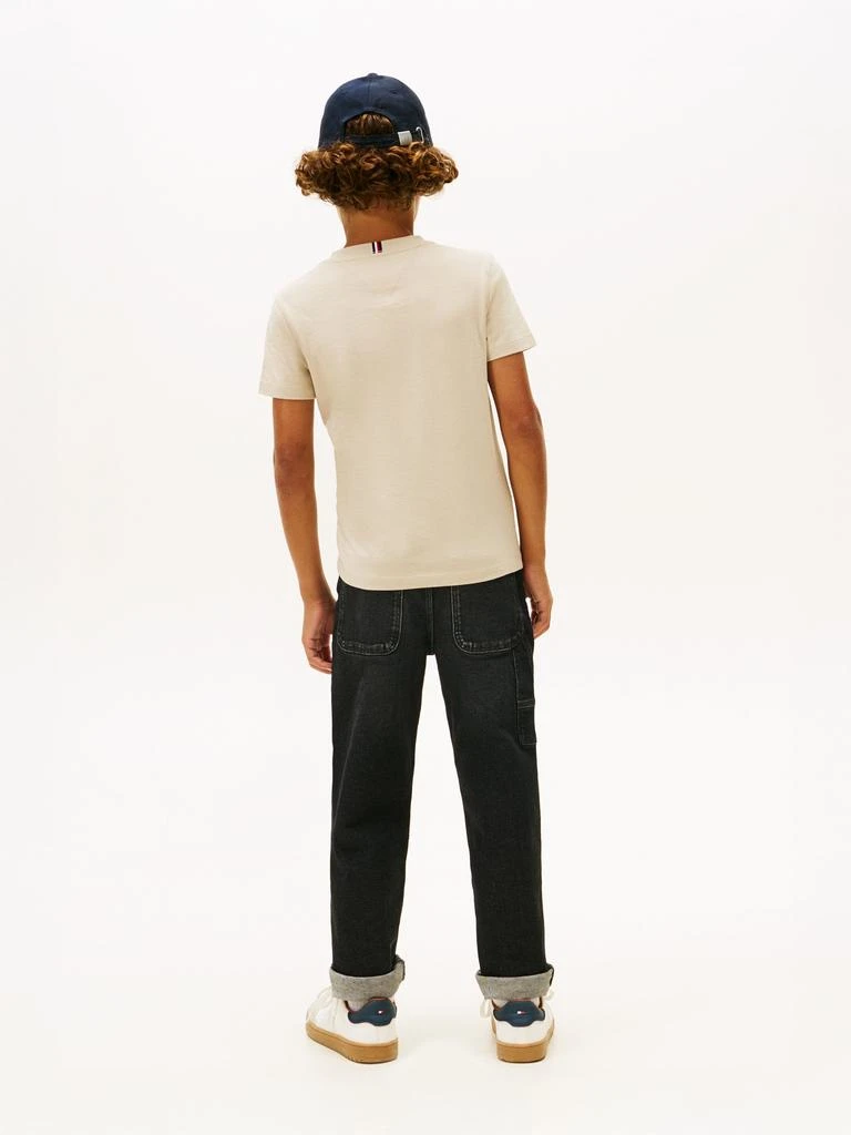 Tommy Hilfiger Tommy Hilfiger Boys Essential Cotton Regular Fit T-Shirt in Beige 3