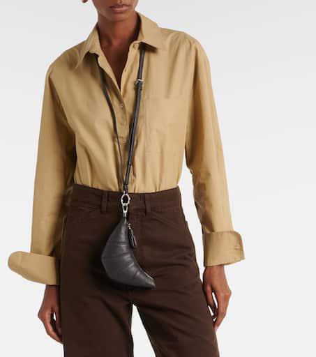 Lemaire Croissant leather cross-body purse