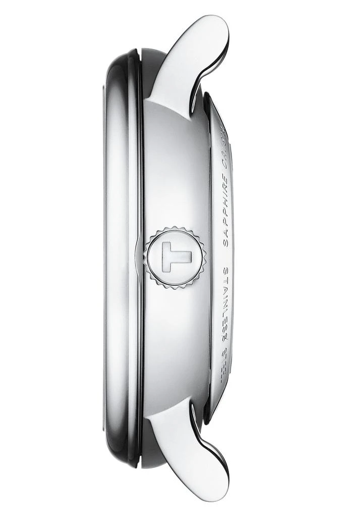 Tissot Carson Automatic Leather Strap Watch, 30mm 3