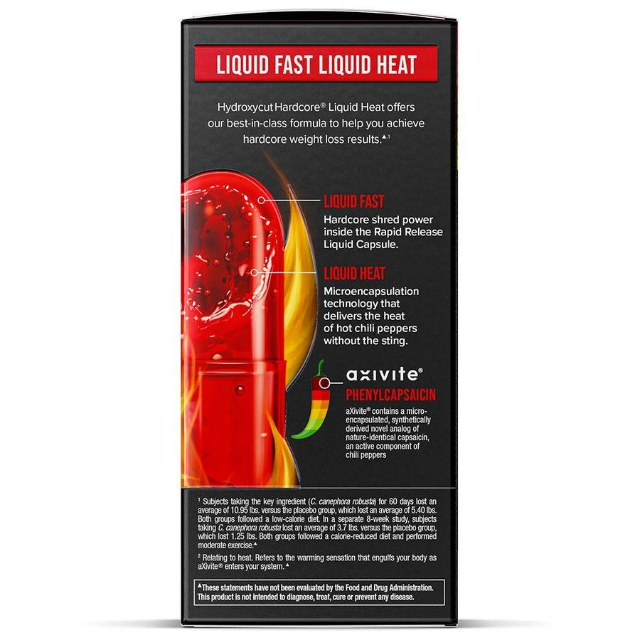 Hydroxycut Hardcore Liquid Heat Weight Loss Rapid Release Liquid Capsules 5