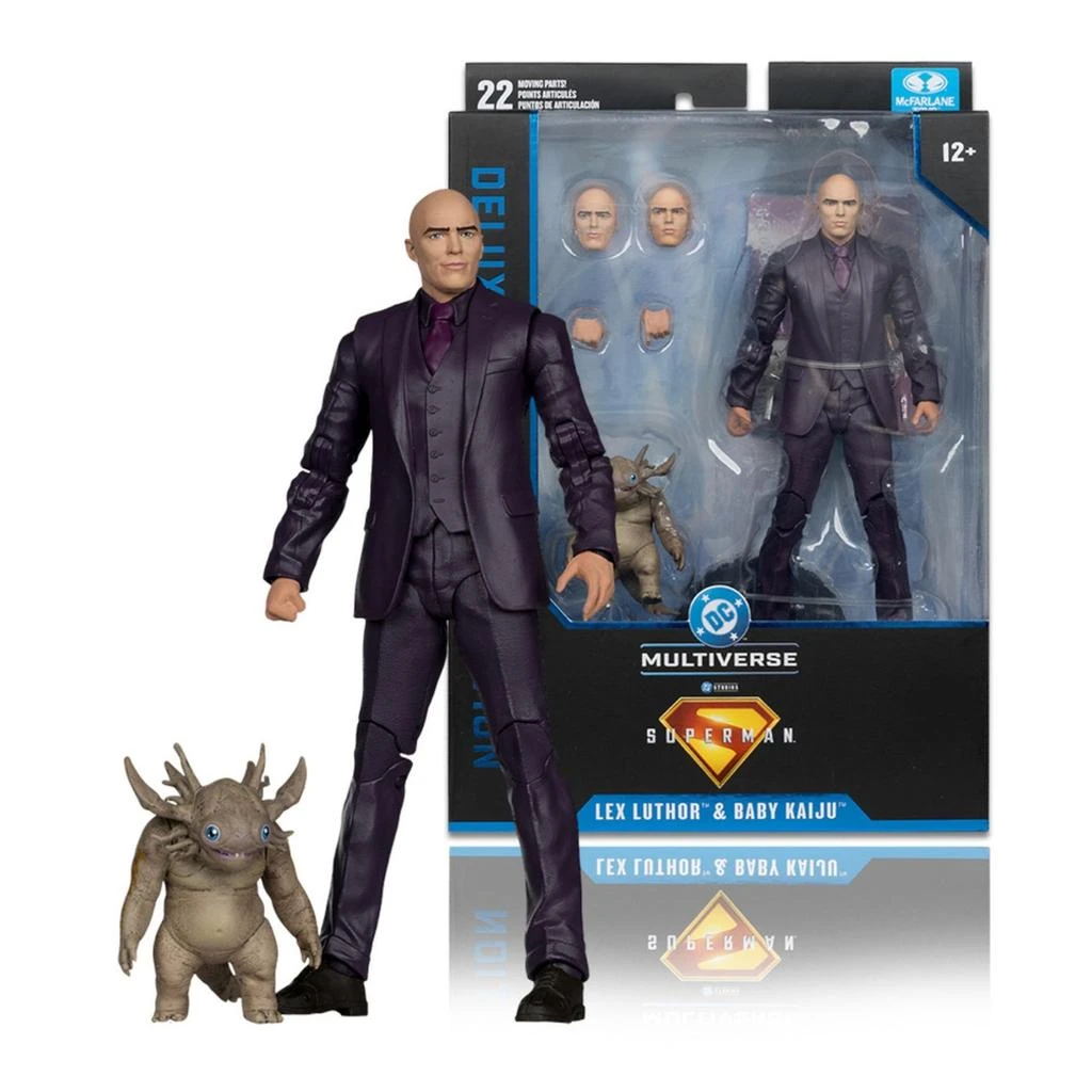  McFarlane Toys DC Comics Superman Movie Lex Luther with Baby Kaiju Deluxe Action Figure 7"