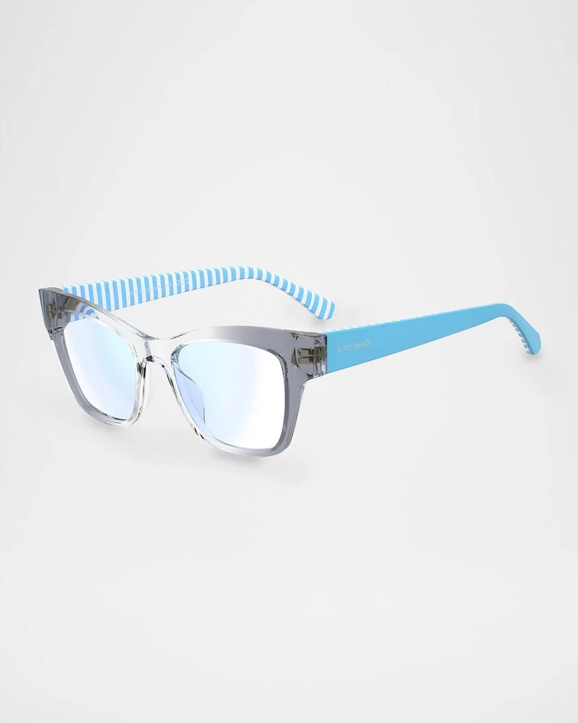 Kate Spade myno cat eye blue block reading glasses - BeyondStyle display picture 1