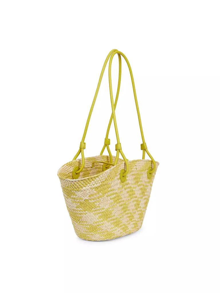 Loewe LOEWE x Paula's Ibiza Small Anagram Small Checked Basket Bag 4