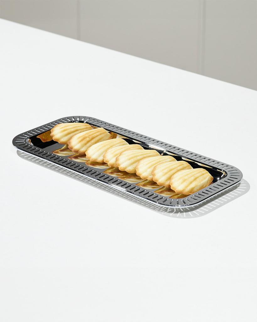 ANNA New York Striations Small Rectangle Serving Tray, 13.75"