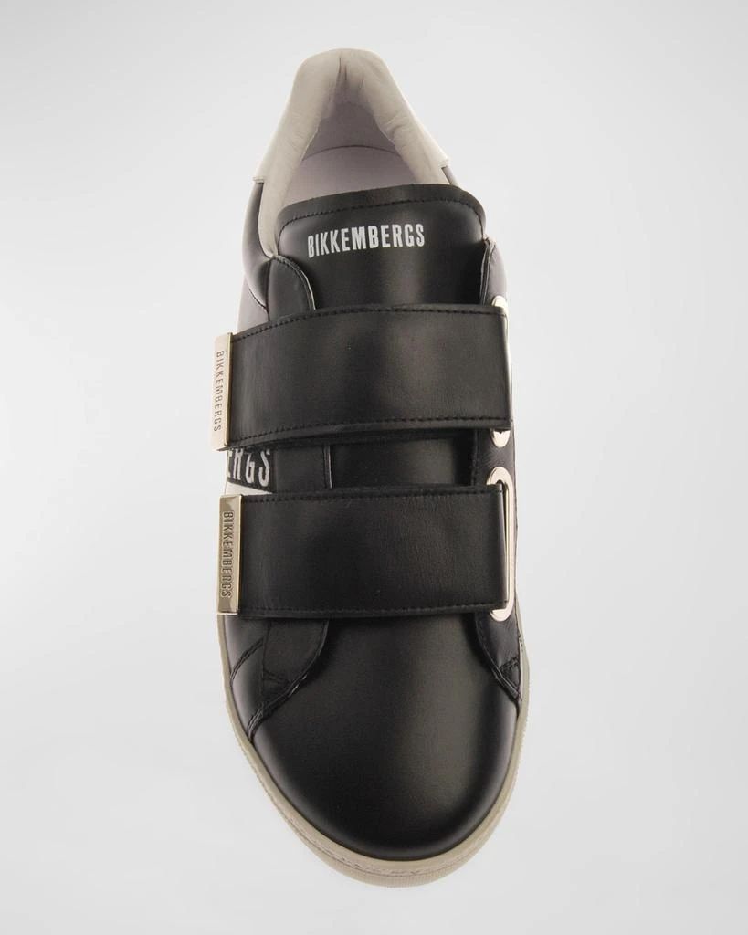 BIKKEMBERGS Men's Double Strap Low-Top Sneakers 4
