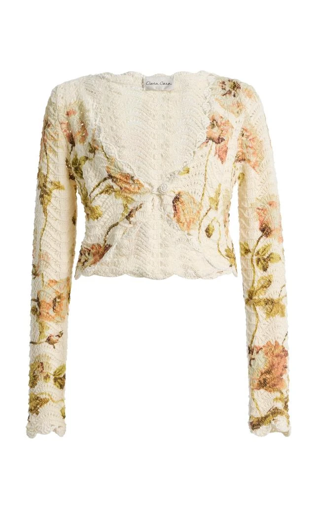 Cara Cara Cara Cara Sally Crocheted Cotton Shrug - Moda Operandi