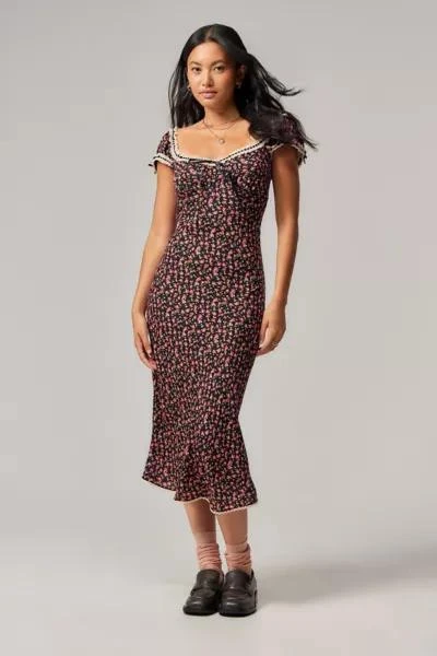 Light Before Dark Light Before Dark Saskia Floral Midi Dress 1