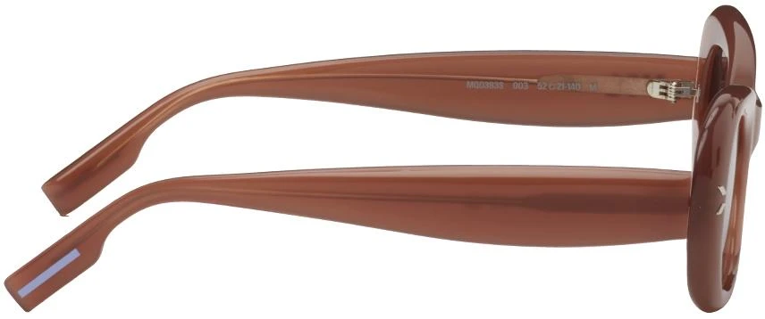 Alexander McQueen Orange Oval Sunglasses 2