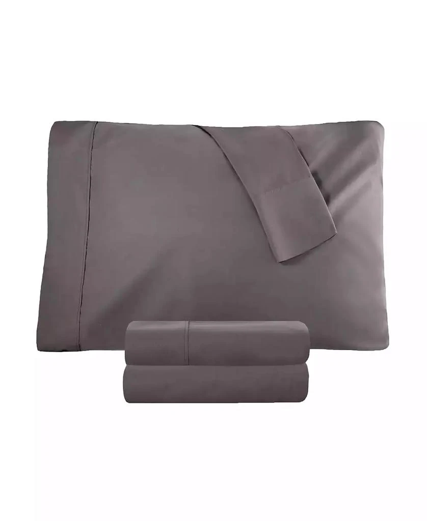 Superior Solid 300-Thread Count Cotton Percale Deep Pocket Sheet Set, Split King 1