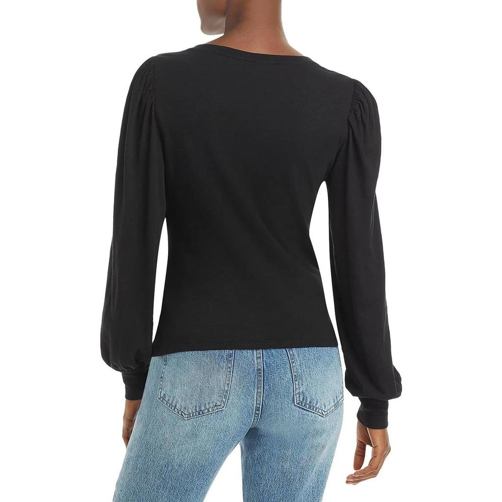 Paige Sylvie Womens Puff Sleeves Jersey T-Shirt 2