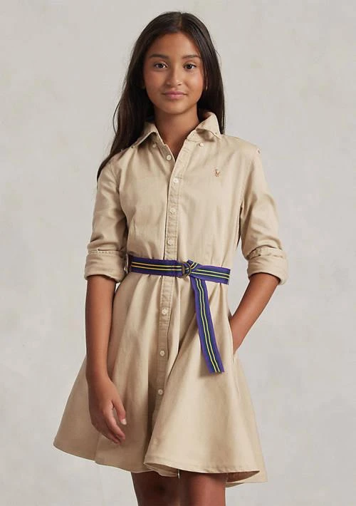 Ralph Lauren Belted Cotton Chino Shirtdress 4
