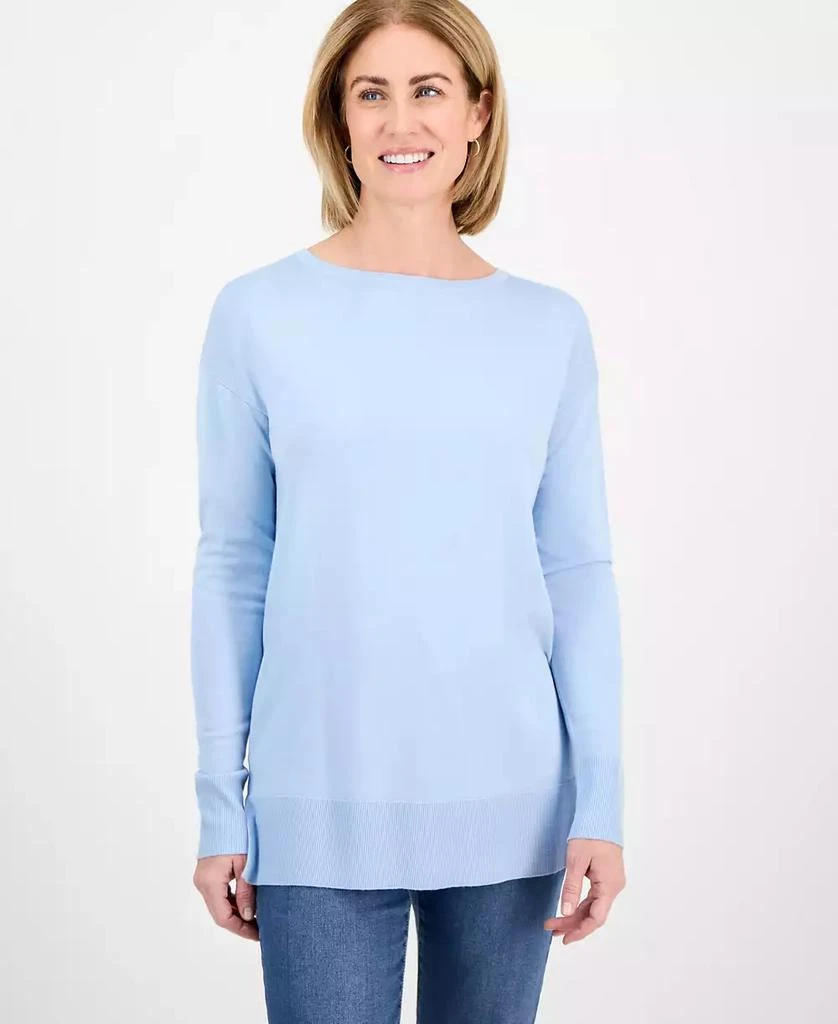 Style & Co Petite Fine-Gauge Tunic Sweater, Exclusively at Macy's 1
