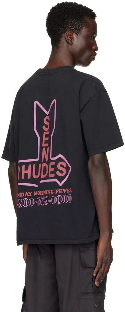 Rhude SSENSE Exclusive Black 'Send Rhudes' T-Shirt 3