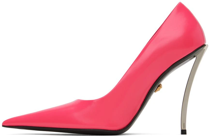 Versace Pink Pin-Point Heels 3