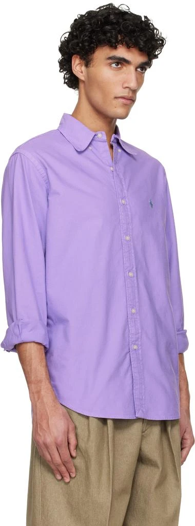 Ralph Lauren Purple Garment-Dyed Oxford Shirt 2