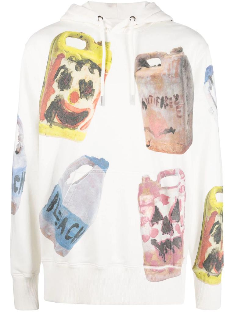 Givenchy x Josh Smith Ceramics prints hoodie - men -  -  - Neutrals