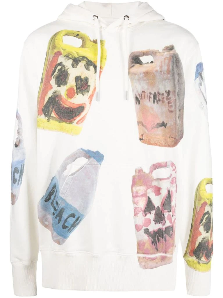 Givenchy x Josh Smith Ceramics prints hoodie - men -  -  - Neutrals 1