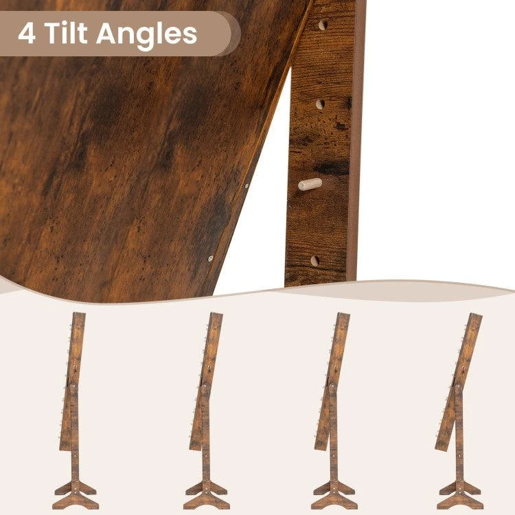 Hivvago Mirror Jewelry Cabinet with 20 Warm Lights and 4 Tilt Angles 6