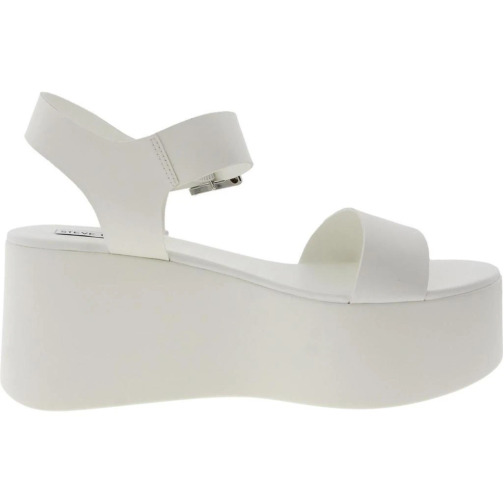 Steve Madden Ripley Womens Buckle Faux Leather Platform Sandals 2
