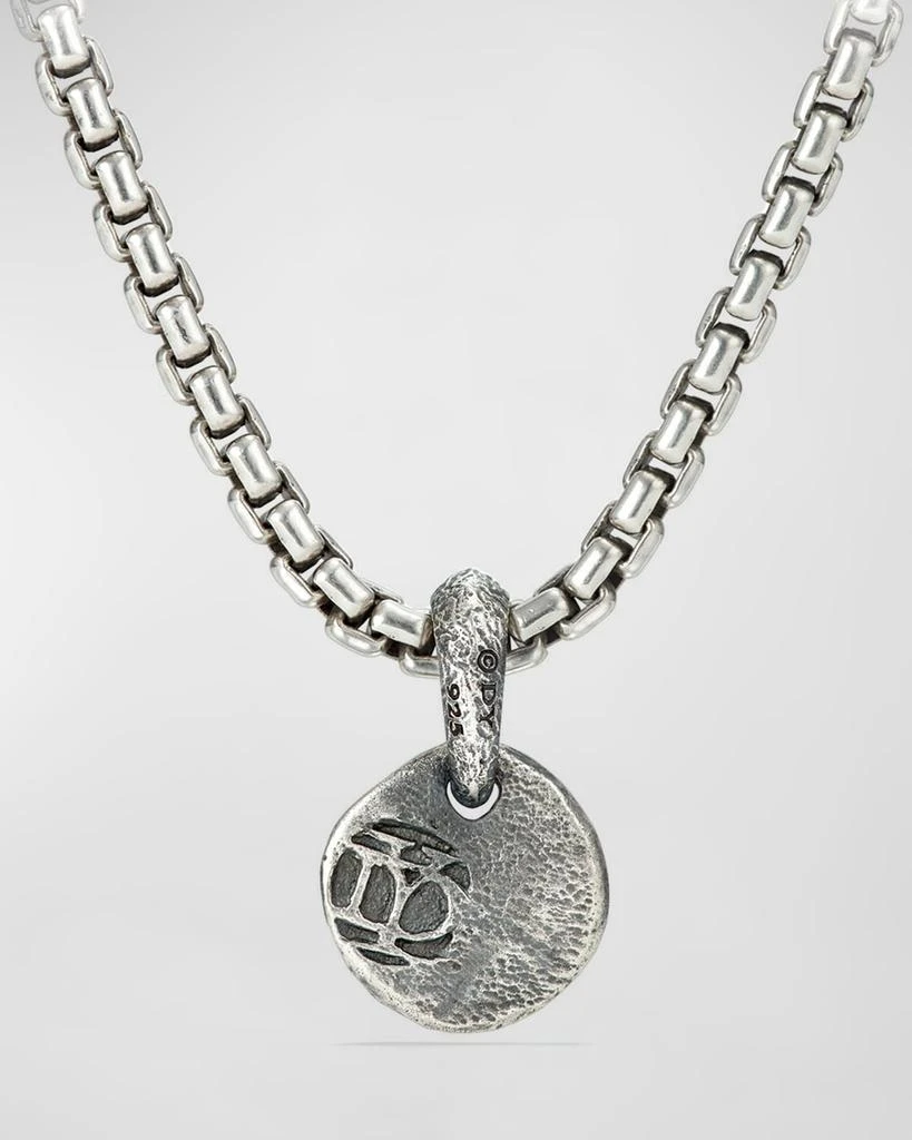 David Yurman Men's Shipwreck Coin Pendant in Silver, 16.8mm 2