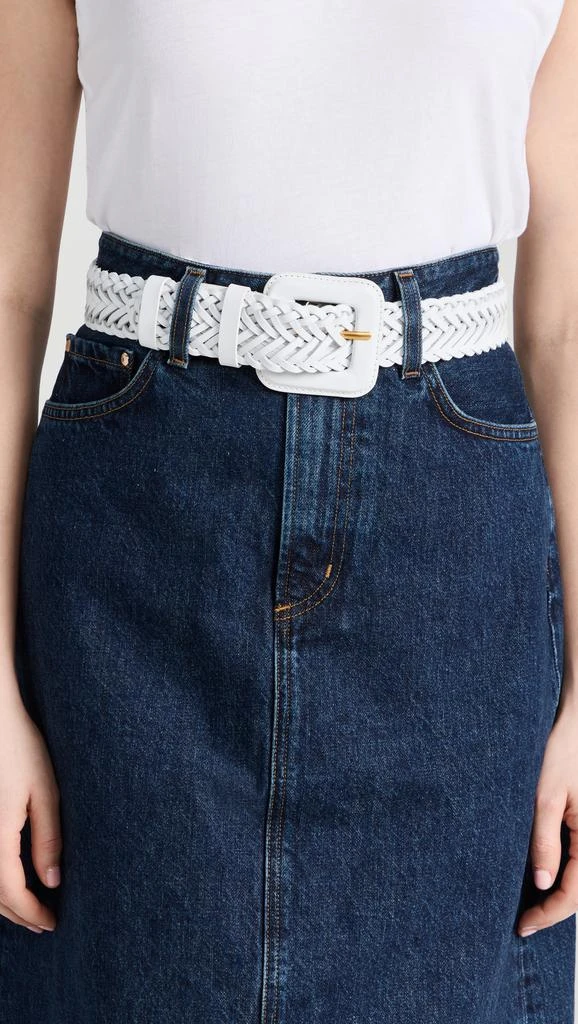 Loeffler Randall Oliver Thin Woven Leather Belt 3