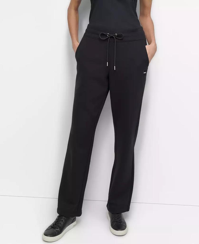DKNY Sport Women's Tonal Logo Patch Relaxed Fit Track Pants