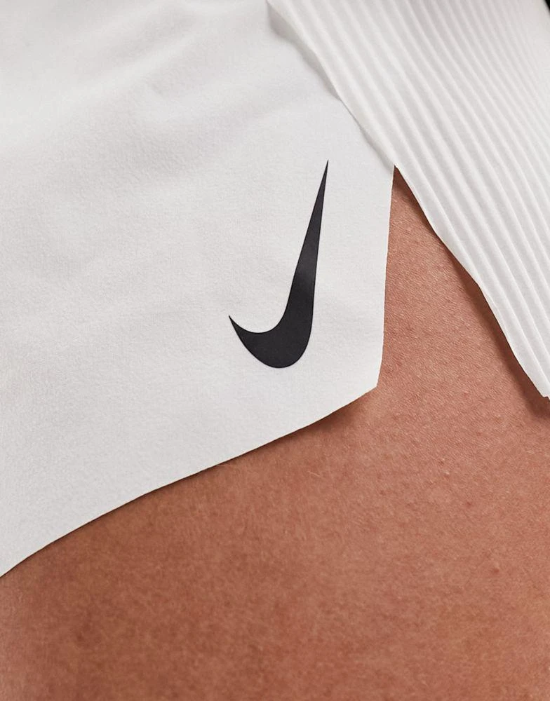NIKE Nike Aeroswift Running Dri-Fit mid rise shorts in white 3