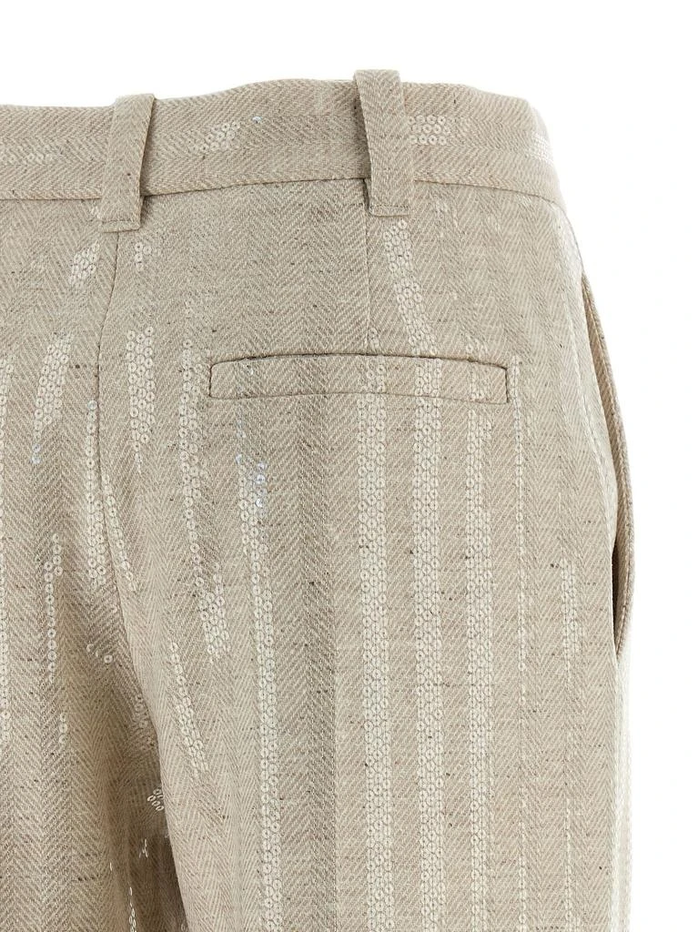 Brunello Cucinelli Brunello Cucinelli Sequin-Embellished Pants 4