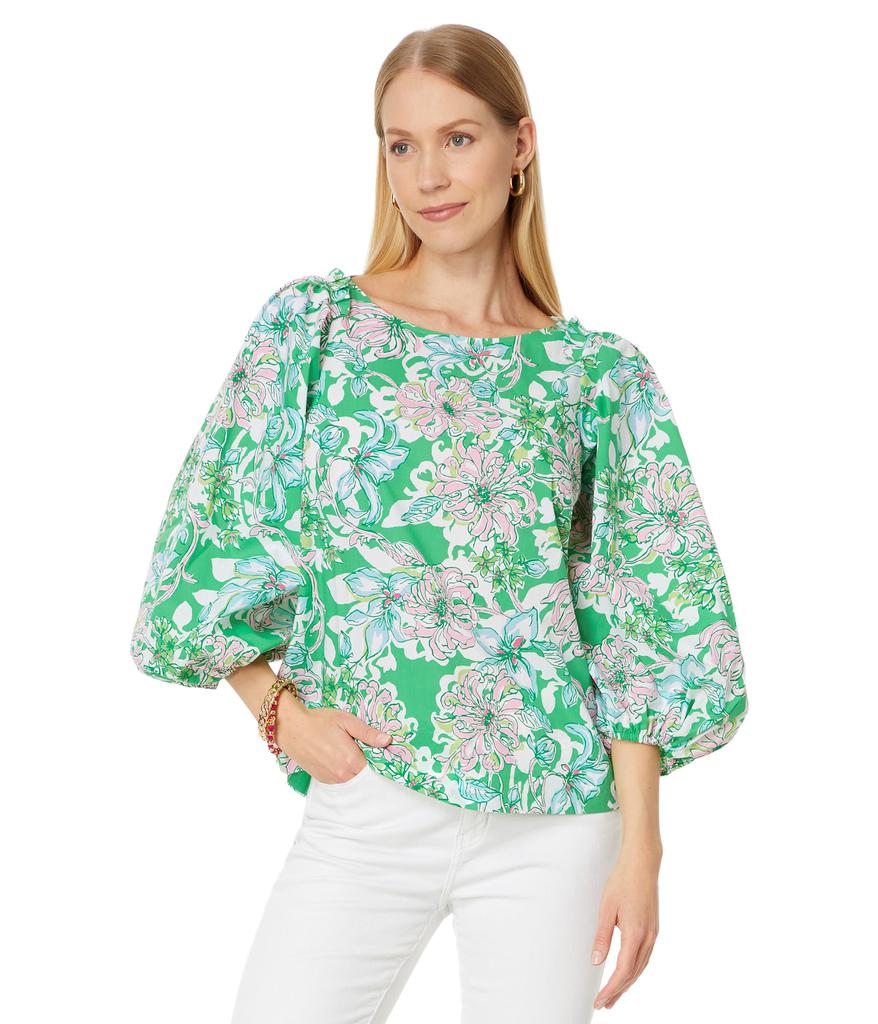 Lilly Pulitzer Barbara 3/4 Sleeve Cotton Top